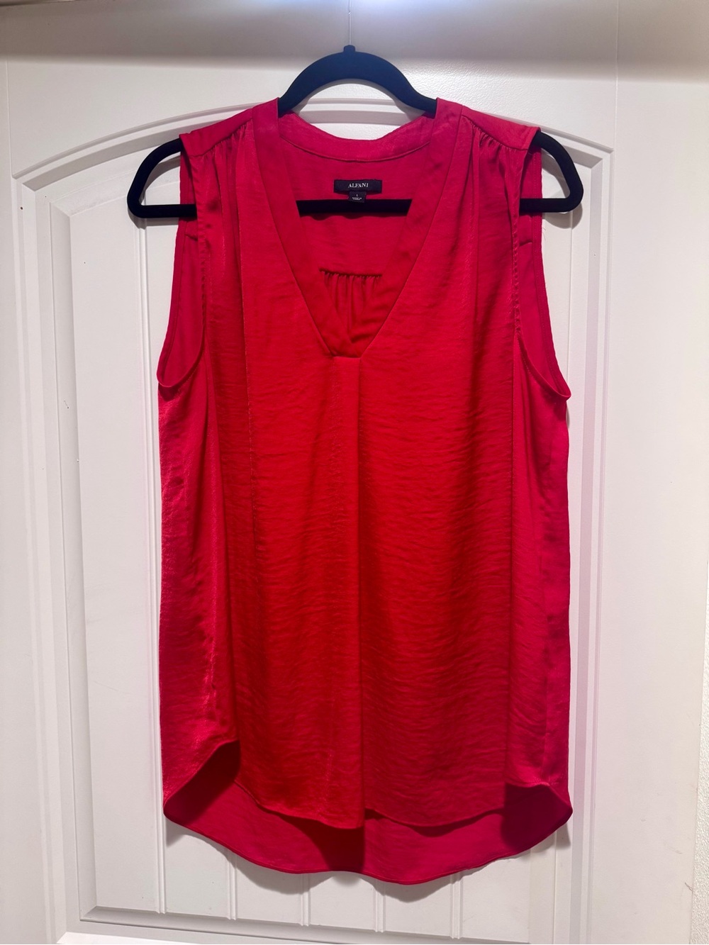 Alfani Sleeveless V-Neck Camisole - Bright Red
